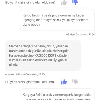 Ebebek Siparişinde İade Ve Fiyat Farkı Sorunu
