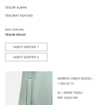 Zara İade Sürecinde Cevapsız Kalan Sorular