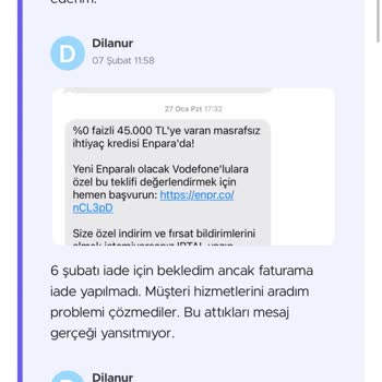 Vodafone Faturasında Haksız 3780 TL Kesinti