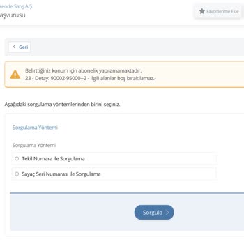E-Devlet Abonelik Başvurusunda Sürekli Hata