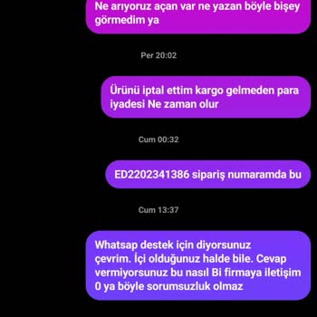 Müşteri Hizmetlerinde Yetersizlik Ve İade Sorunu