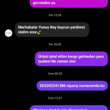 Müşteri Hizmetlerinde Yetersizlik Ve İade Sorunu