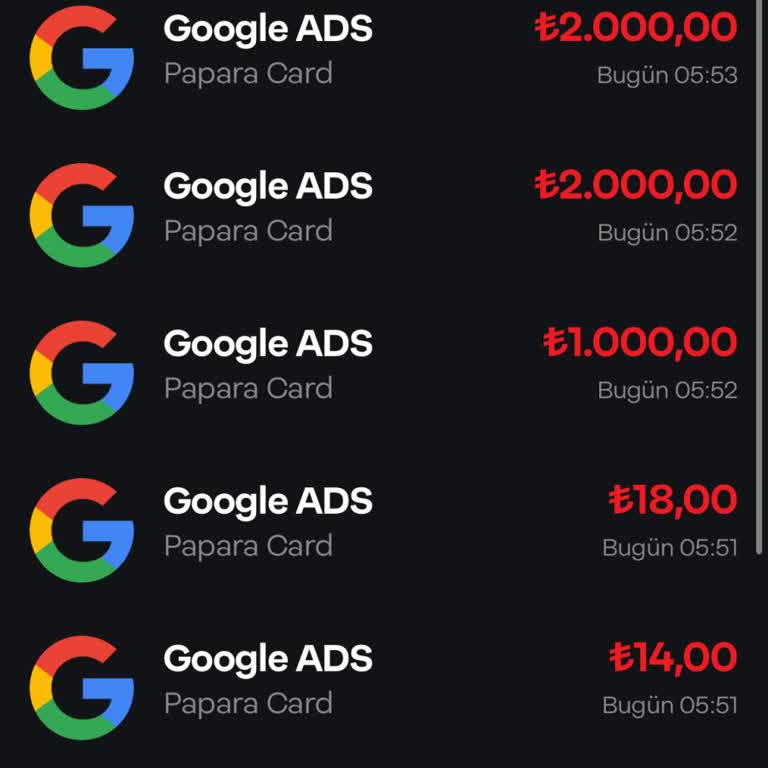 Papara Kartımdan İzinsiz Gece Yarısı Harcamaları