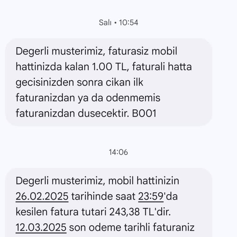 Türk Telekom'dan Faydalanamadığım Hizmet İçin Yüksek Fatura Şoku