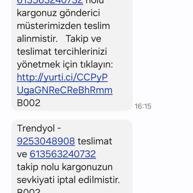Trendyol Kargo İptali Ve Bilgilendirme Sorunu