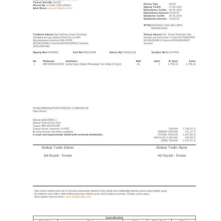 Sürekli Arızalanan Mikrodalga Fırın Ve Yetersiz Servis Hizmeti