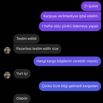 Sipariş Sonrası İletişim Ve Kargo Sorunları