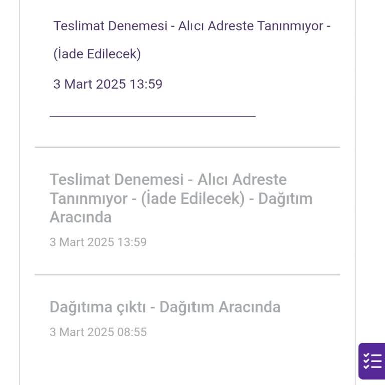 Teslim Edilmeyen Kargo Ve Yanlış İade İşlemi