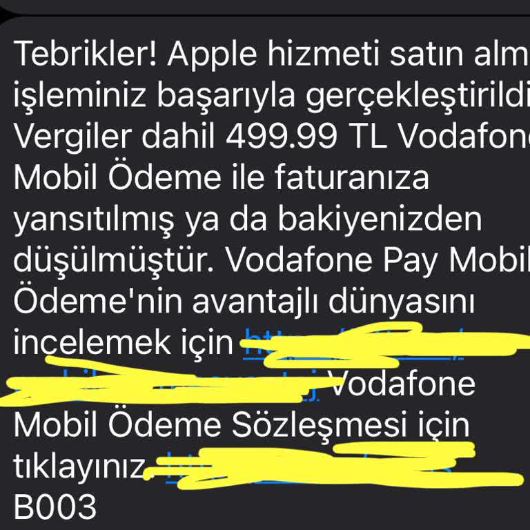 Yanlış Mobil Ödeme Ve Yetersiz Müşteri Hizmeti