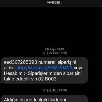 Vivense TV Ünitesi Siparişinde Gecikme Ve İletişim Sorunu