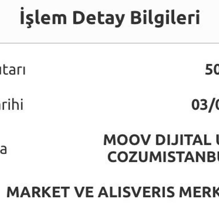 Yetkisiz Harcama: Moov Dijital İstanbul