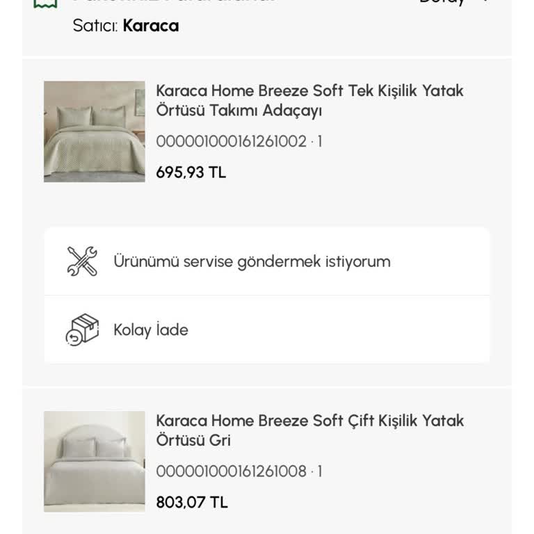 Karaca'dan Sipariş Gecikmesi Ve Müşteri Hizmetleri Sorunu