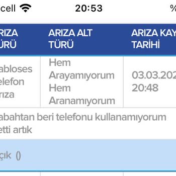Sürekli Kesilen Telefon Hizmeti Ve Faturalandırma Sorunu