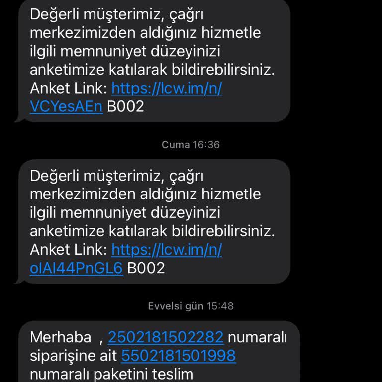 LCW Siparişim Teslim Edilmedi Ve Ücret İadesi Yapılmadı