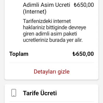 Vodafone Faturalarında Aşım Ücreti Sorunu