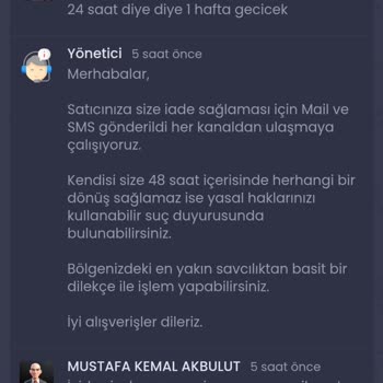 Hesabım Geri Alındı, Destek Cevap Vermiyor