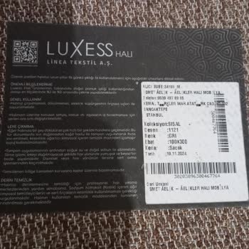 Luxess Halı Kusurlu Malın Arkasında Durmadı
