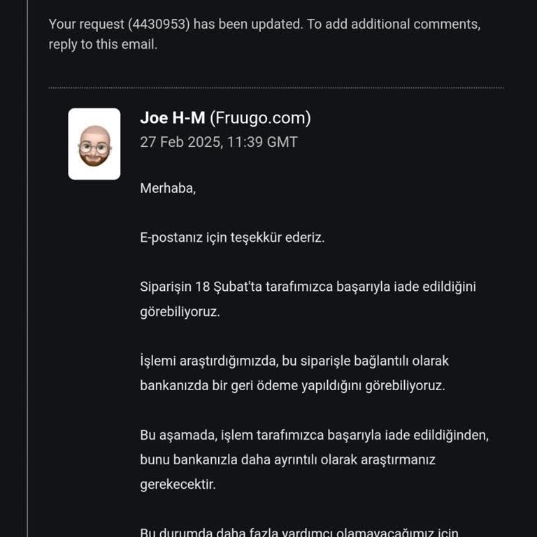 Fruugo Alışverişinde İade Sorunu Ve Banka Mağduriyeti