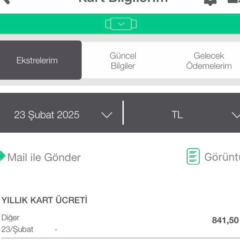Garanti Bankası'ndan Alınan Üyelik Ücretinin İadesi Talebi