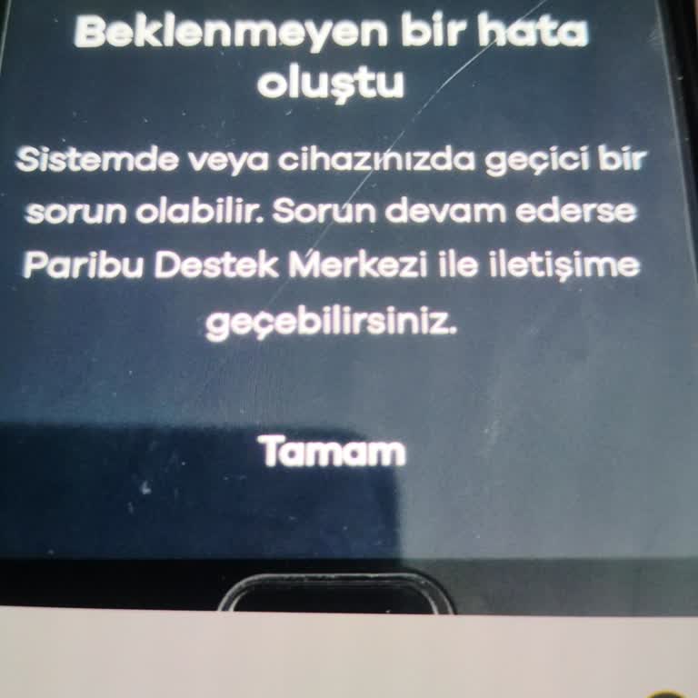Paribu'da Al-Sat İşlem Hatası Ve Müşteri Hizmetleri Erişimsizliği