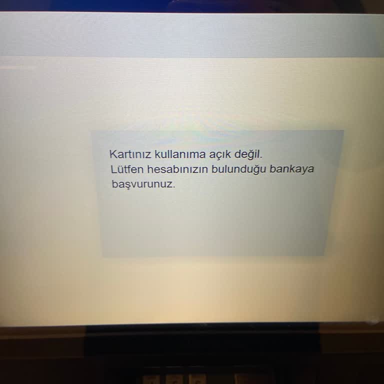 Yurt Dışında Kart Kullanım Sorunu Ve İletişim Eksikliği