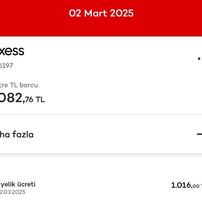 Haksız Kart Üyelik Ücreti İadesi Talebi