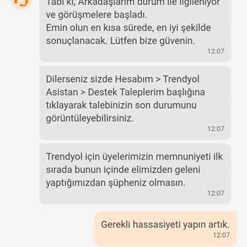 Trendyol'dan Fatura Talebim Sürekli Erteleniyor