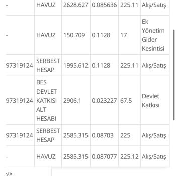 BES Paramın Haksız Yere Havuza Aktarılması