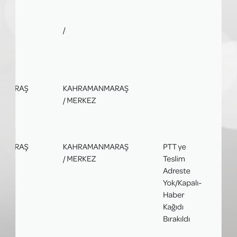 PTT Kargo Yanlış Teslimat Adresi: Adana Yerine Kahramanmaraş!