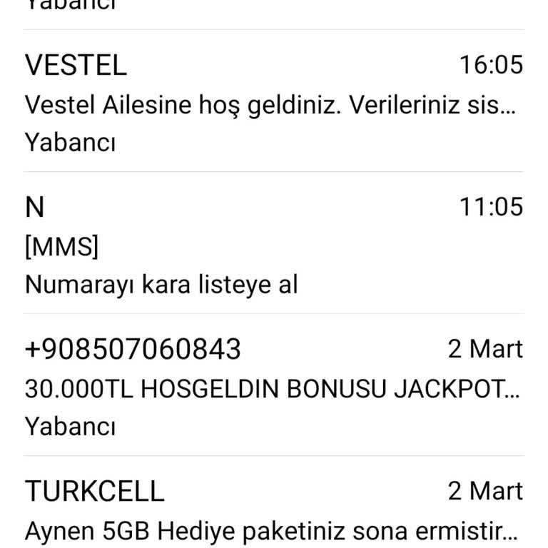 Bilinmeyen MMS Gönderimi Ve Gizlilik Endişesi