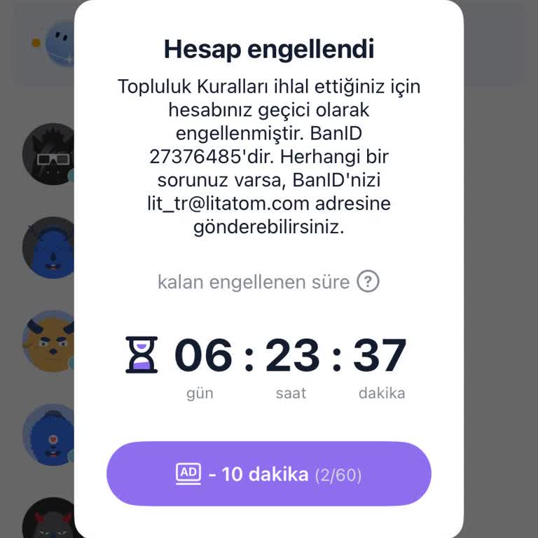 Haksız Yere Askıya Alınan Hesabımın Geri Açılmasını İstiyorum