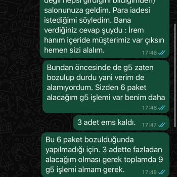 Güzellik Merkezinde Hizmet Aksaklıkları Ve Para İadesi Sorunu