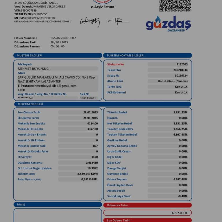 Doğalgaz Faturasında Şok Artış