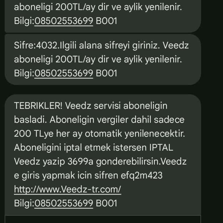 Yanlış Yansıtılan Abonelik Ücreti Sorunu