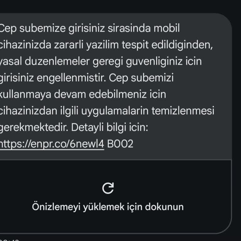 Enpara Uygulamasına Erişim Engeli