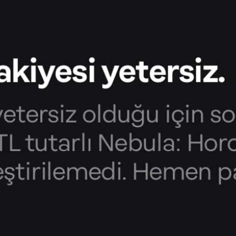 Nebula Üyeliği İptal Edilemiyor Ve İletişim Kurulamıyor