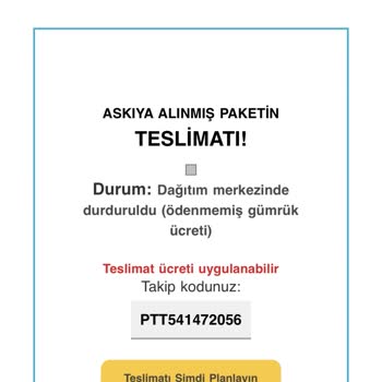 PTT Kargo'dan Gelen Sahte Ve Tehlikeli E-postalar