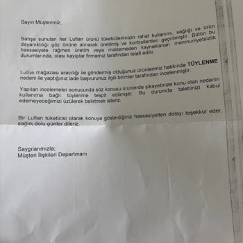 Lufian Sweatshirt Boğaz Kısmı Hemen Tüylendi, Kullanıcı Hatası Denildi