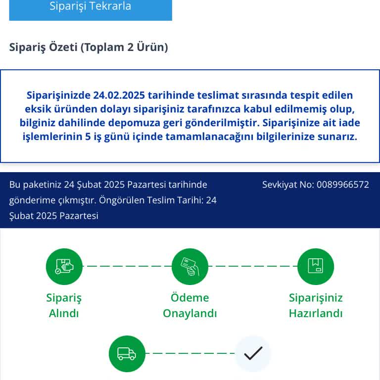 Teslim Edilmeyen Sipariş Ve İletişim Sorunlarıyla Artan Mağduriyet