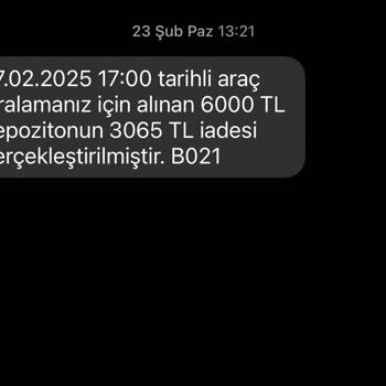 Depozito Ve HGS Ücret İadesinde Sorun