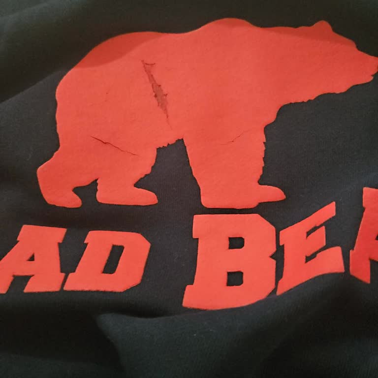 Bad Bear Sweatshirt Baskı Sorunu