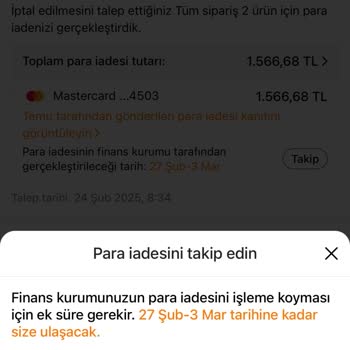İade Edilmeyen Para Ve Güvensiz Hizmet