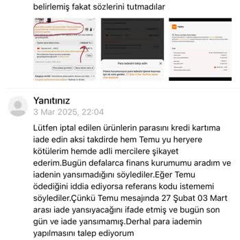 İade Edilmeyen Para Ve Güvensiz Hizmet