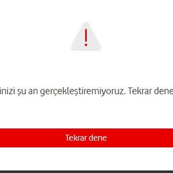 Vodafone Hattı Kullanıcı Tanımlama Sorunu