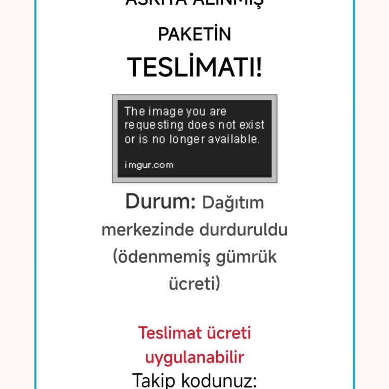 Sahte Kargo Mesajları Ve Bilgilerimin İzinsiz Kullanımı