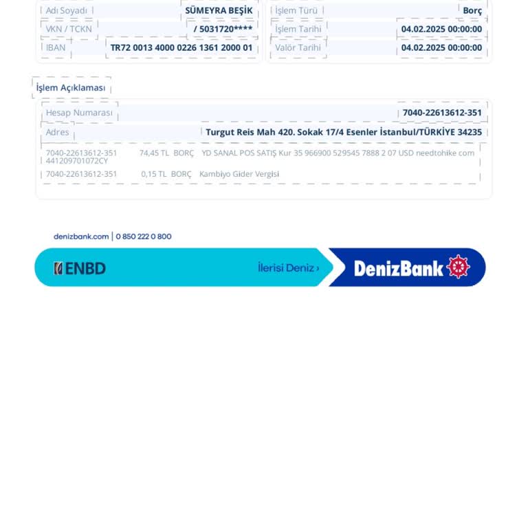 İzinsiz Yapılan Sanal Pos İşlemi Ve Para İadesi Talebi