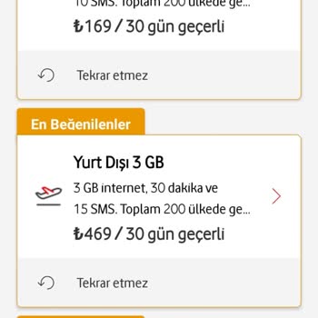 Vodafone'un Yurt Dışı Paketleri Hakkında Hayal Kırıklığı