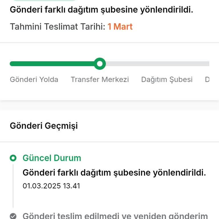 Sürat Kargo'da Uzun Süreli Teslimat Sorunu