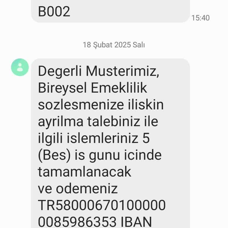 İptal Edilen BES'in İadesi Yapılmıyor