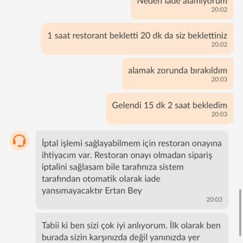 İftar Vaktinde Teslim Edilmeyen Sipariş Mağduriyeti